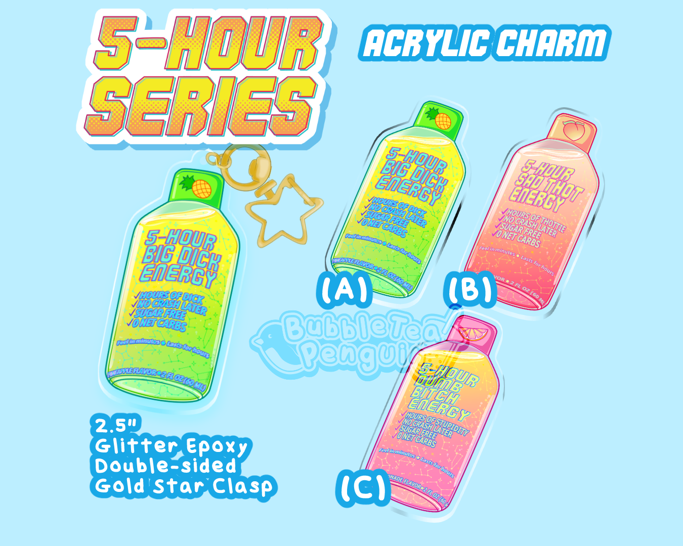 5-HOUR SERIES 2.5IN CHARMS