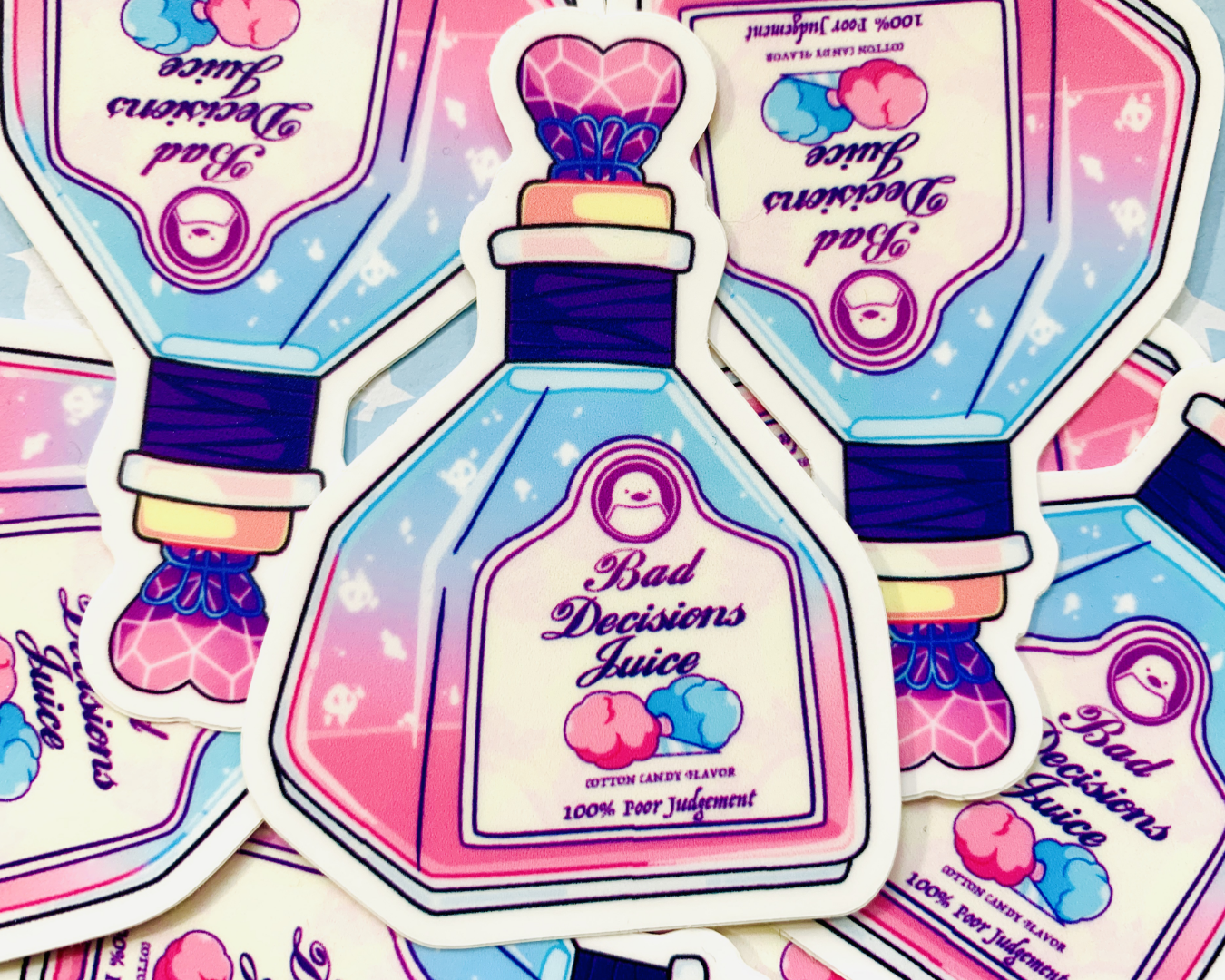 PENGUIN MEME DRINKS VINYL STICKERS
