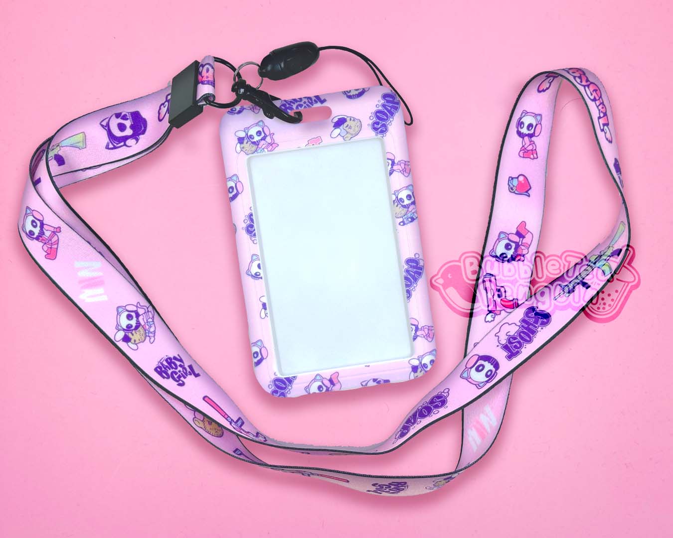 BABYGIRL GHOST CARDHOLDER & LANYARD