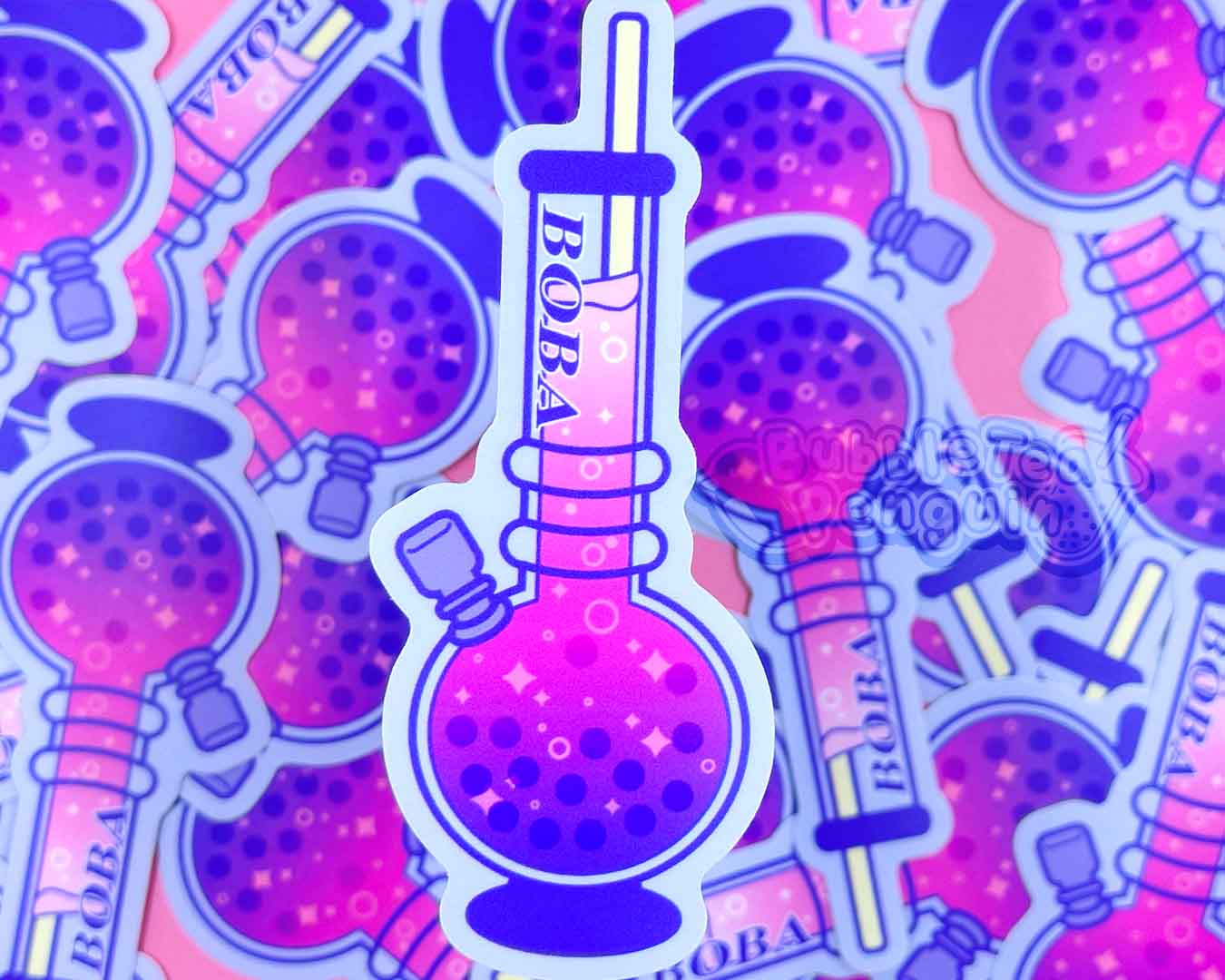 PENGUIN MEME DRINKS VINYL STICKERS