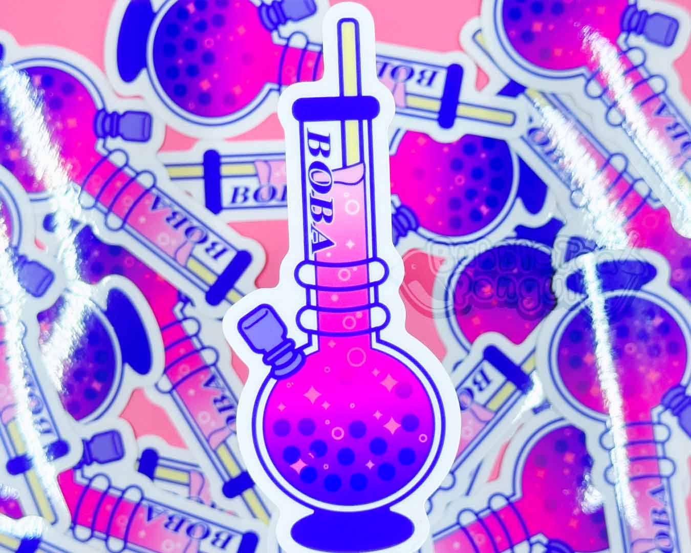 PENGUIN MEME DRINKS CLEAR STICKERS