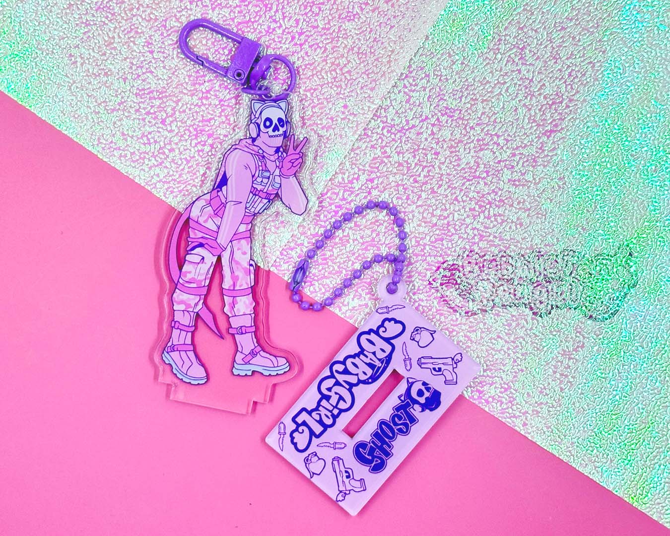 BABYGIRL GHOST ACRYLIC CHARM + STANDEE