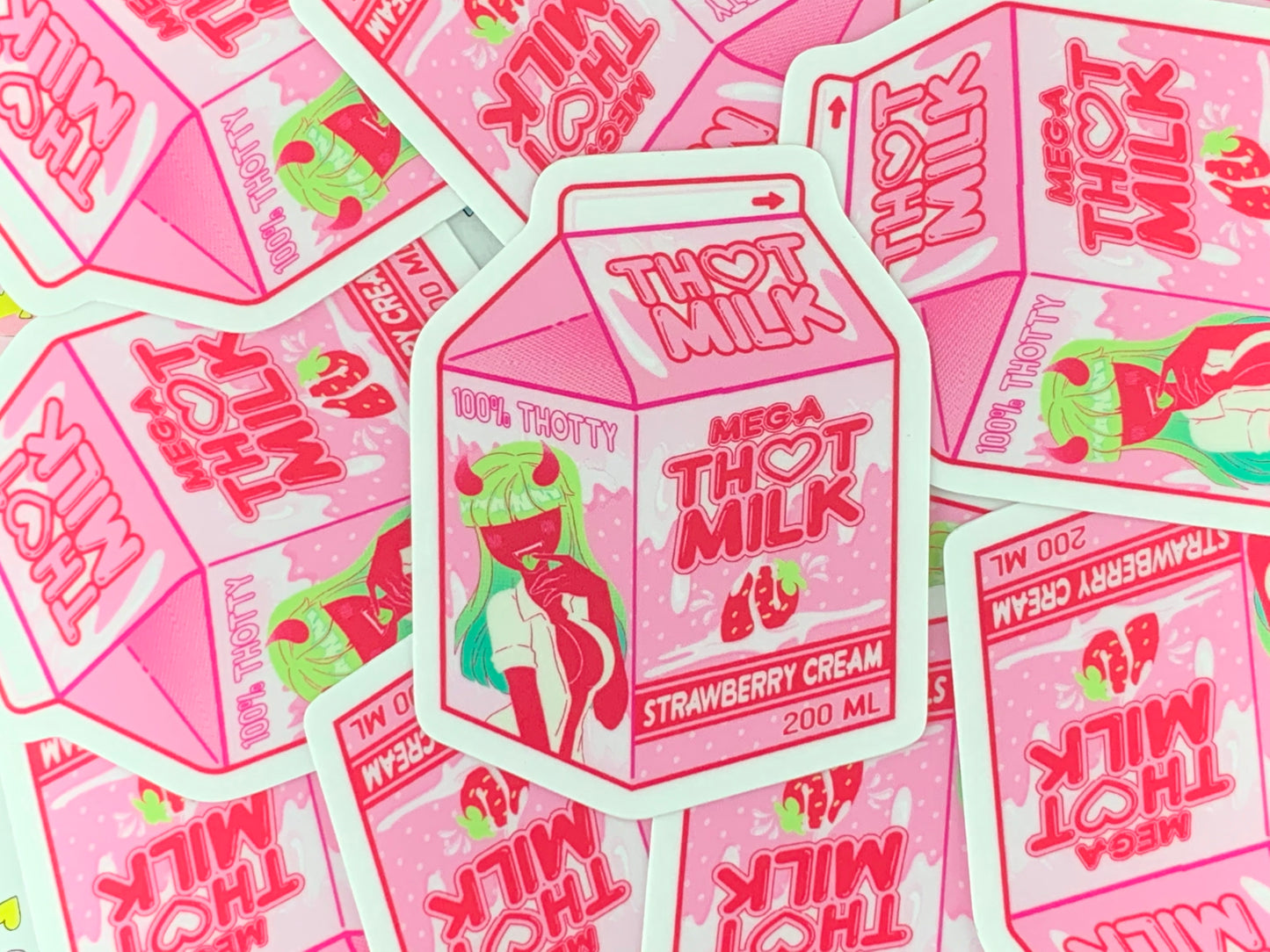 PENGUIN MEME DRINKS VINYL STICKERS