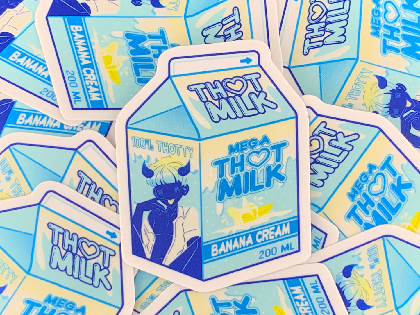 PENGUIN MEME DRINKS VINYL STICKERS