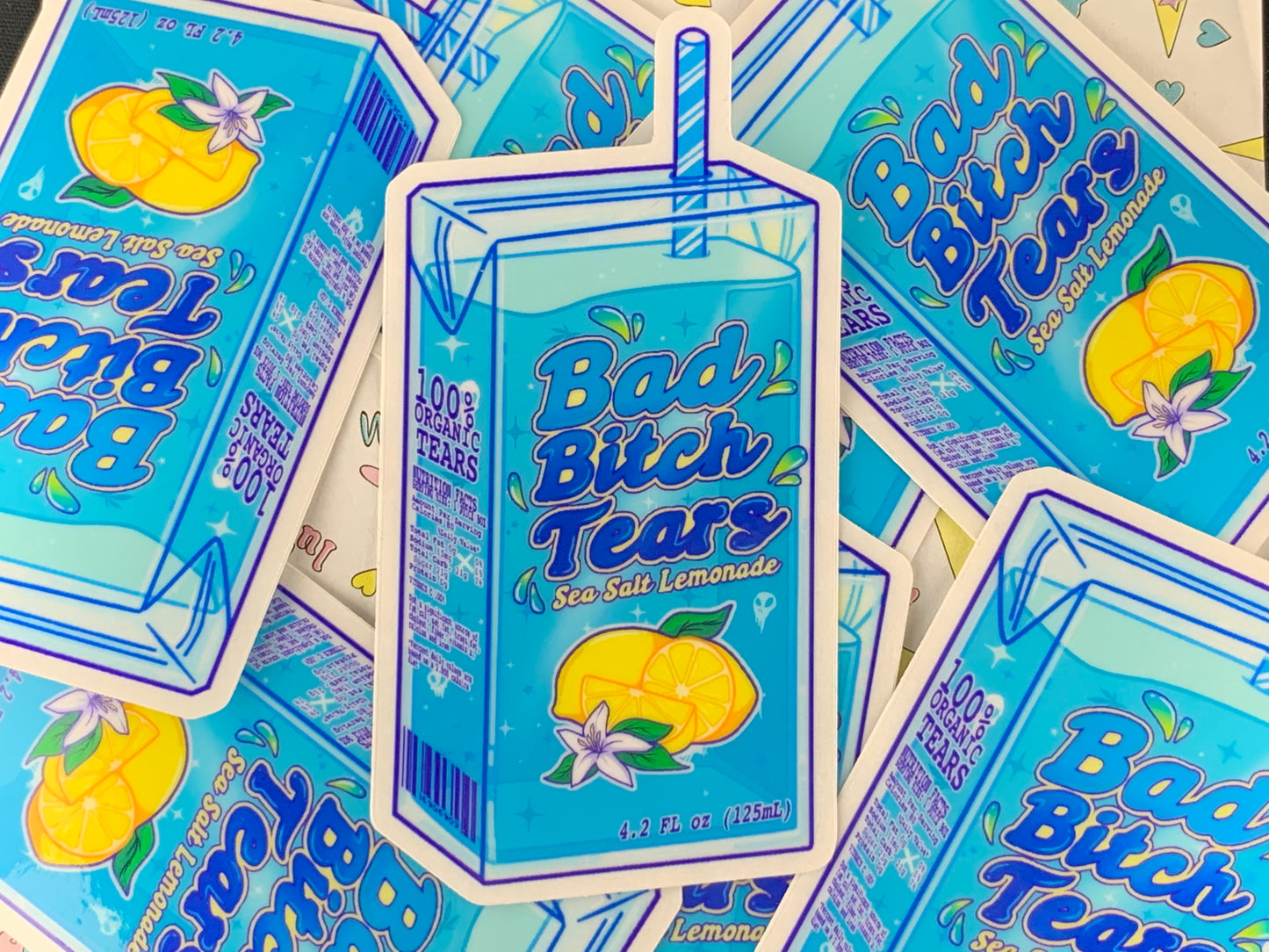 PENGUIN MEME DRINKS CLEAR STICKERS
