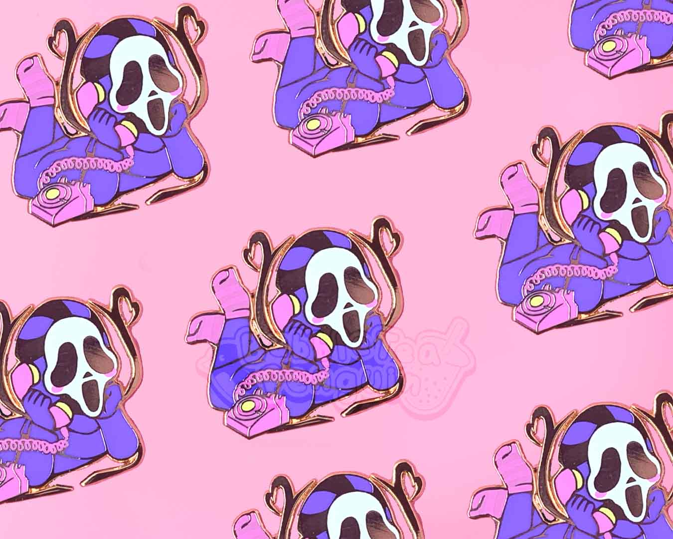 SLEEPOVER GHOSTY 2.5IN HARD ENAMEL PIN