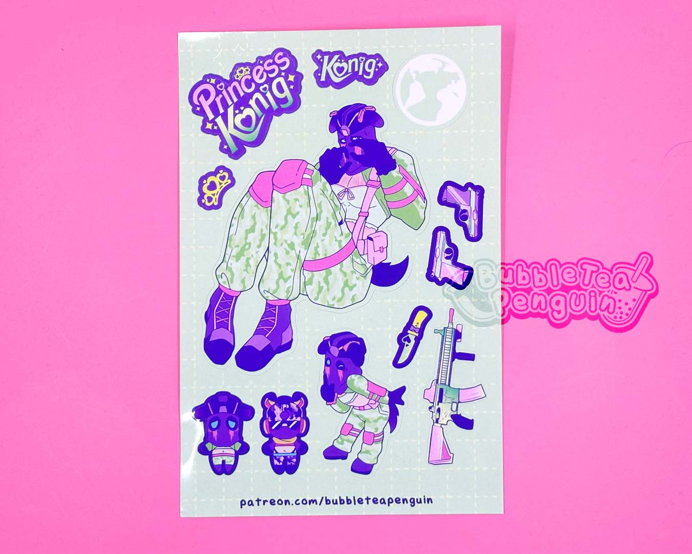 PRINCESS KONIG 4 X 6 IN STICKER SHEET