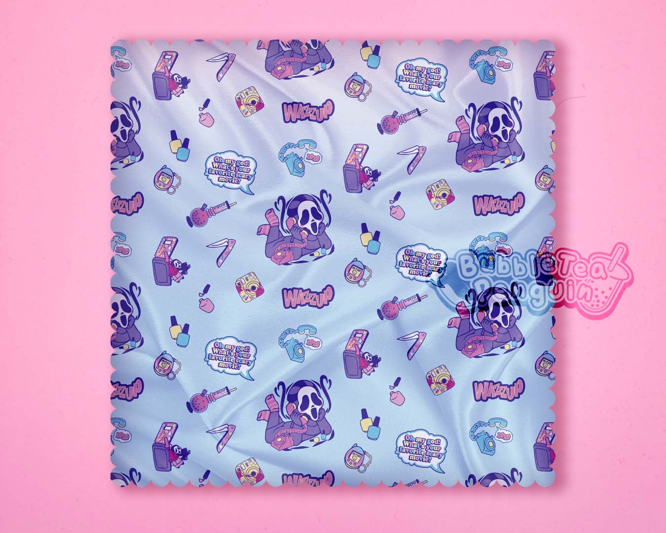 SLEEPOVER GHOSTFACE MICROFIBER CLOTH