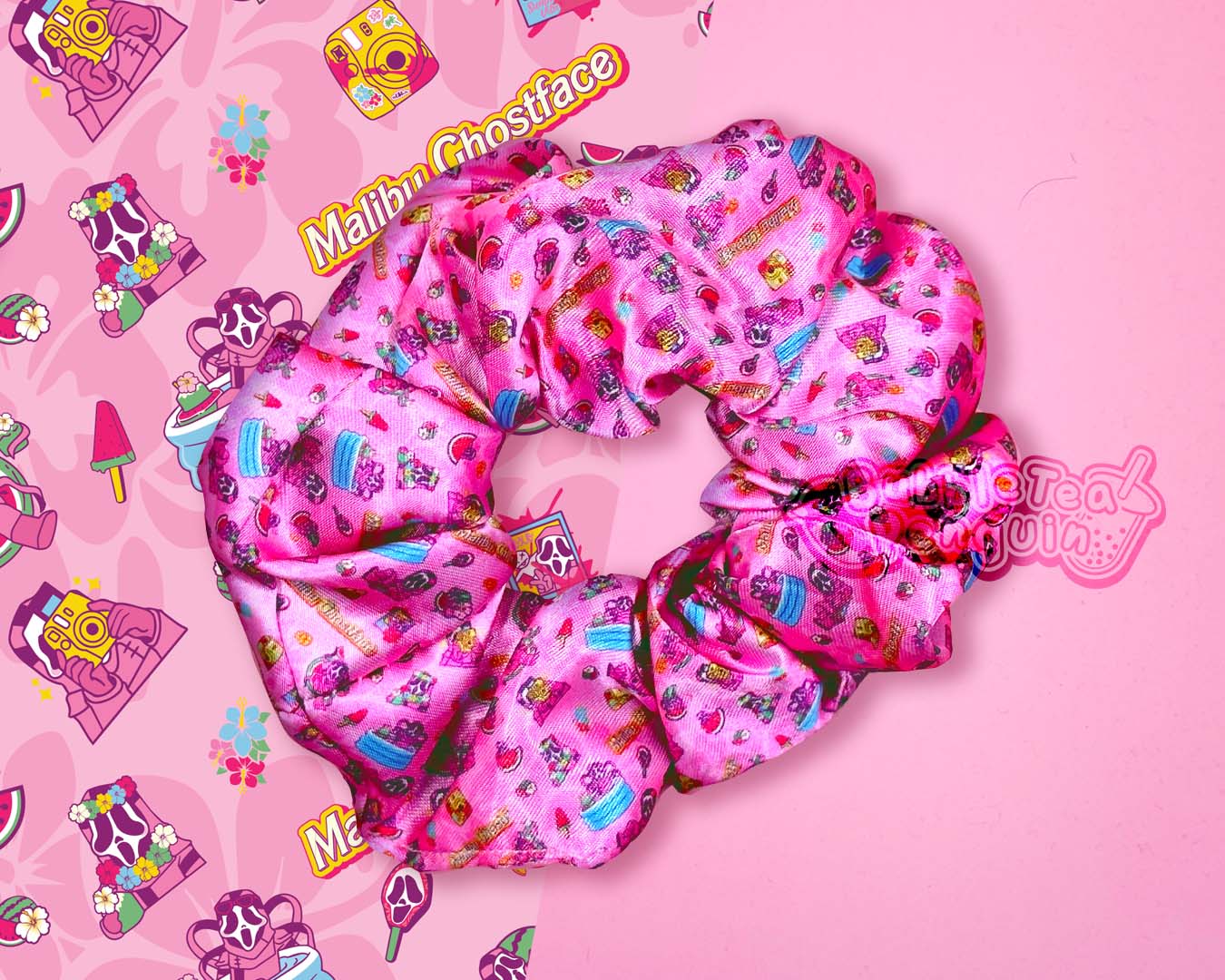 MALIBU GHOSTFACE SCRUNCHIE