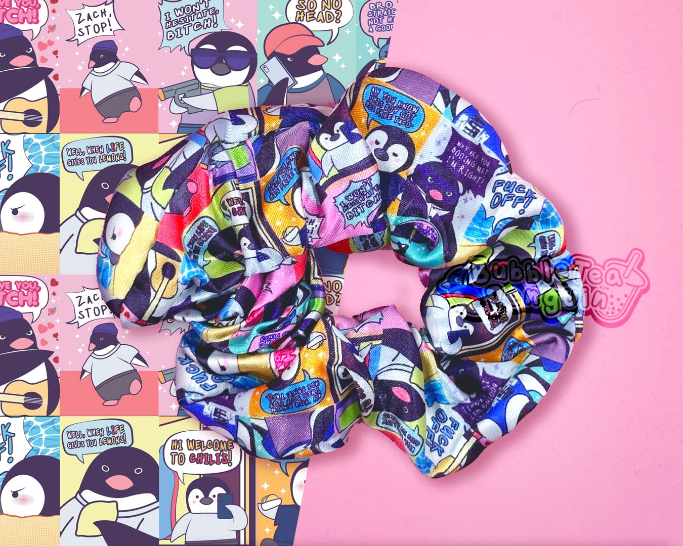 PENGUIN VINE SCRUNCHIE