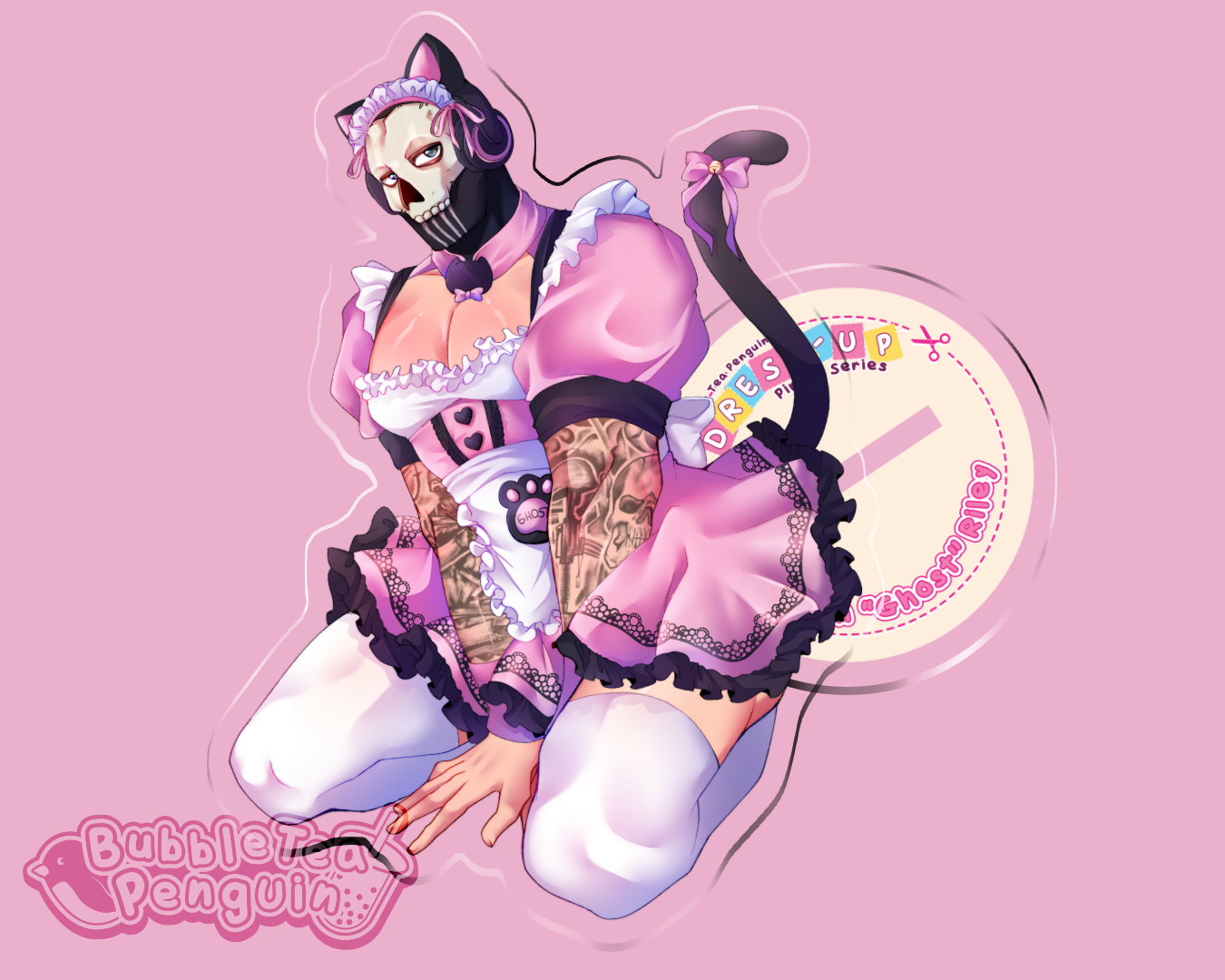 GHOST MAID VER ACRYLIC STANDEE 5IN