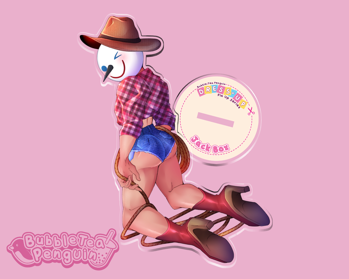 JACK BOX COWBOY ACRYLIC STANDEE 5IN