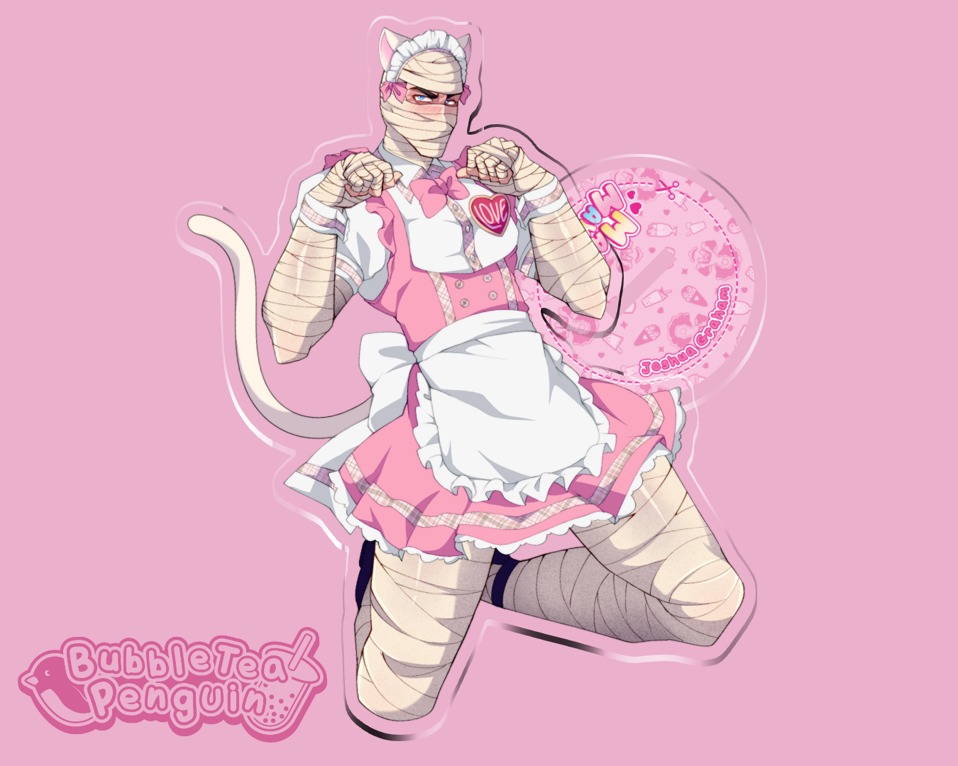 JOSHUA GRAHAM MAID ACRYLIC STANDEE 5IN