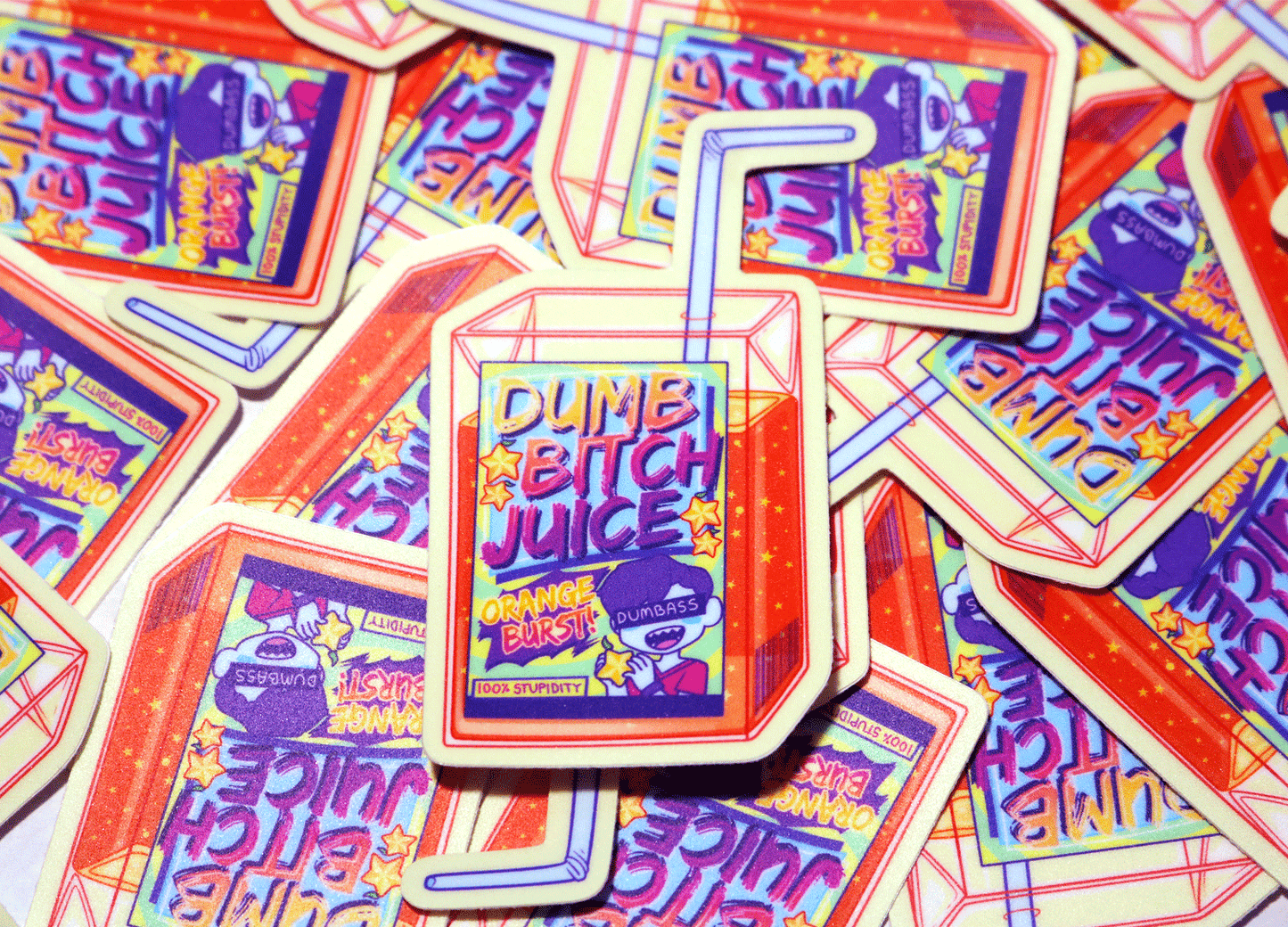 DUMB BITCH JUICE VINYL STICKERS