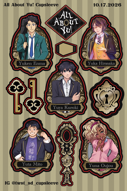 [CUPSLEEVE LEFTOVERS] YU VINYL STICKER SHEET