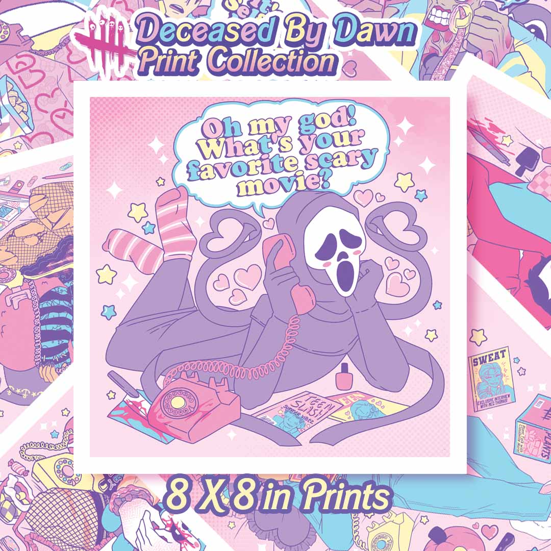 [CLEARANCE] DBD SLEEPOVER KILLERS 8 X 8 IN PRINTS