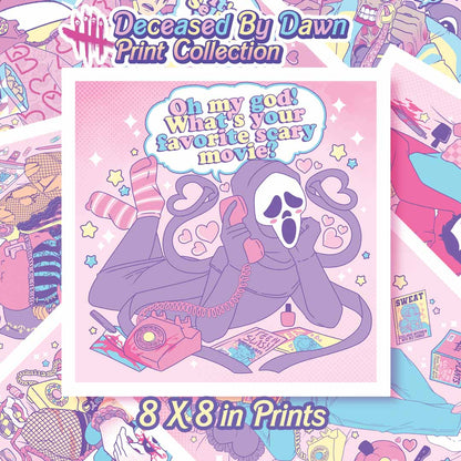 [CLEARANCE] DBD SLEEPOVER KILLERS 8 X 8 IN PRINTS