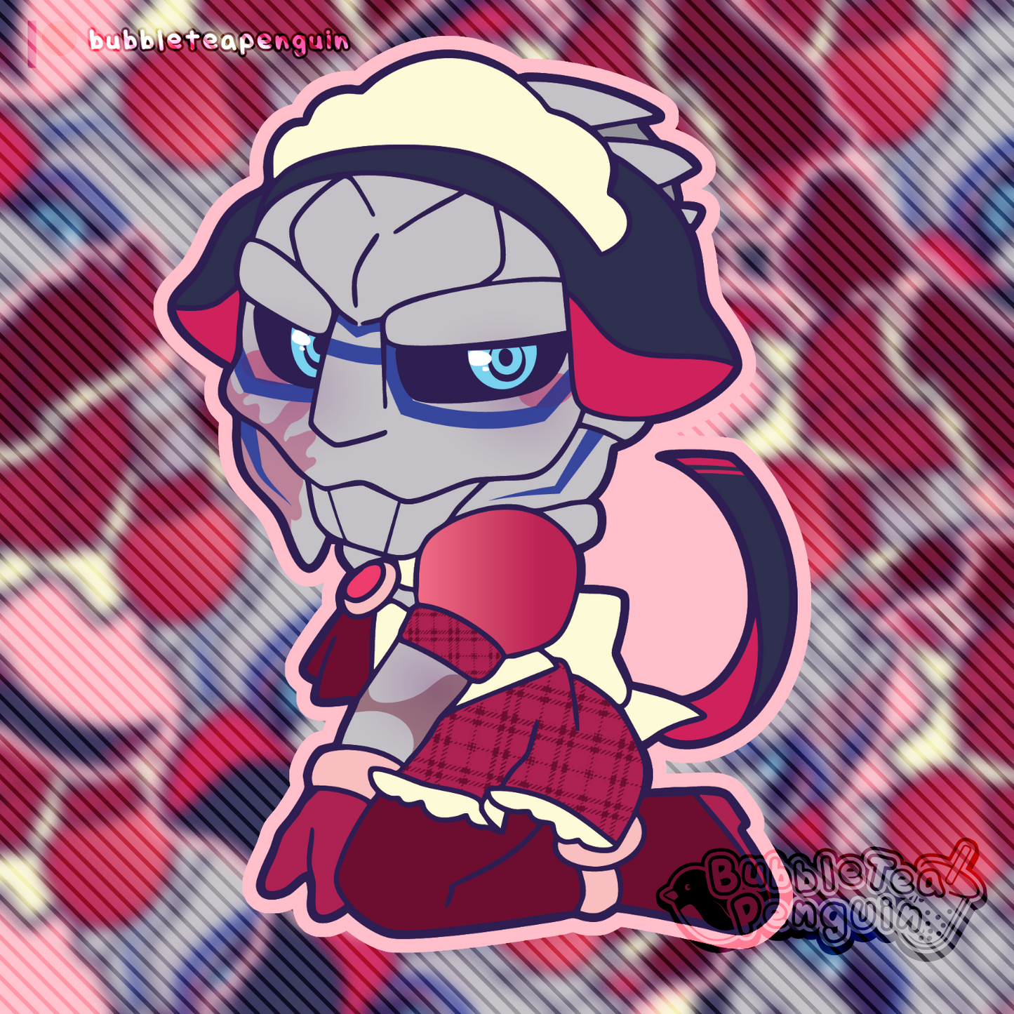 [PATREON EXCLUSIVE] GARRUS MAID CHIBI STICKER