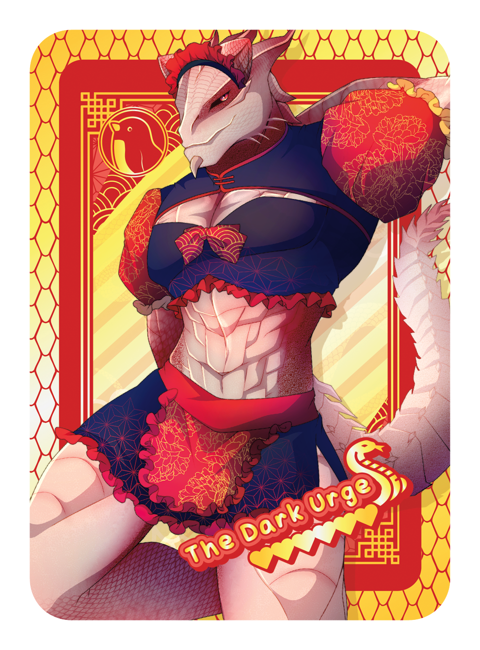 [PATREON EXCLUSIVE] THE DARK URGE MAID TRADING CARD