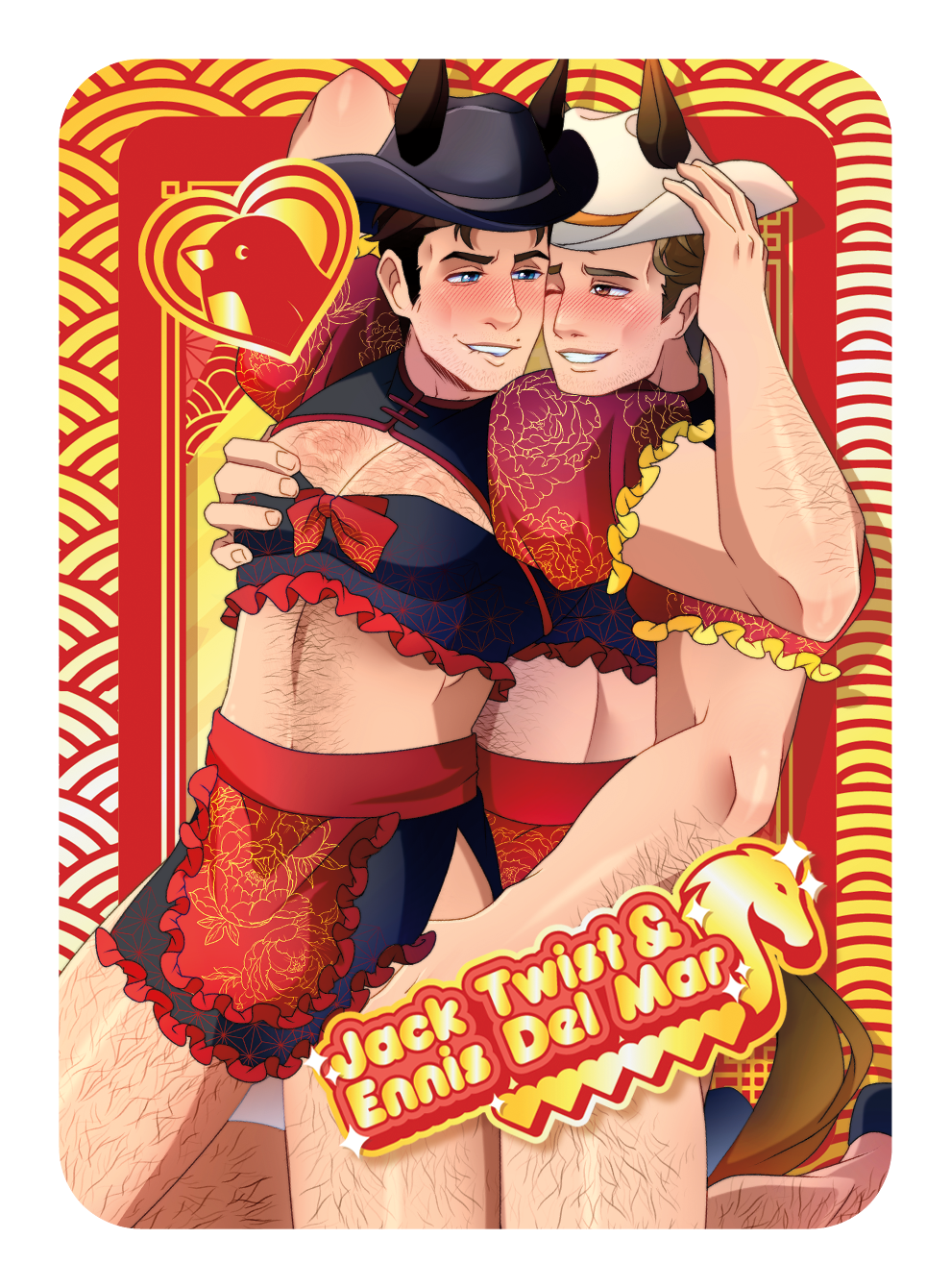[PATREON EXCLUSIVE] JACK TWIST & ENNIS DEL MAR SPECIAL MAID TRADING CARD
