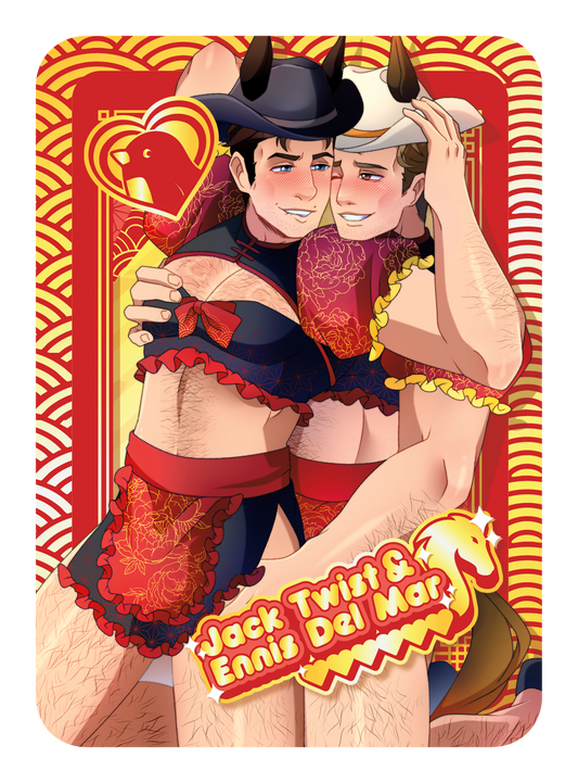 [PATREON EXCLUSIVE] JACK TWIST & ENNIS DEL MAR SPECIAL MAID TRADING CARD