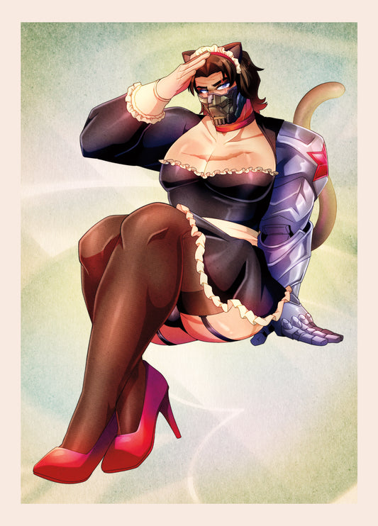 [PATREON EXCLUSIVE] BUCKY BARNES MAID 5 X 7 IN PRINT