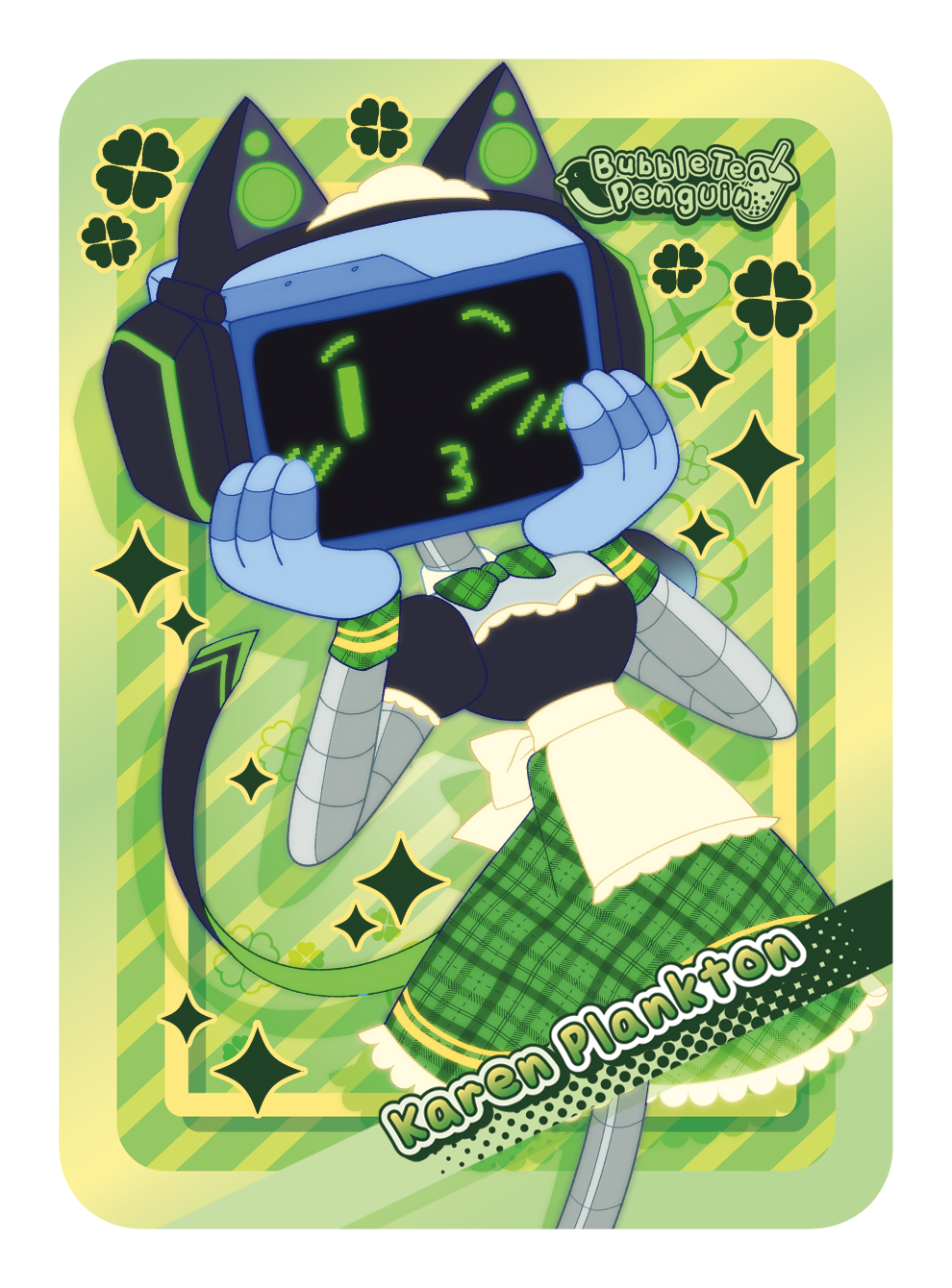 [PATREON EXCLUSIVE] KAREN PLANKTON MAID TRADING CARD