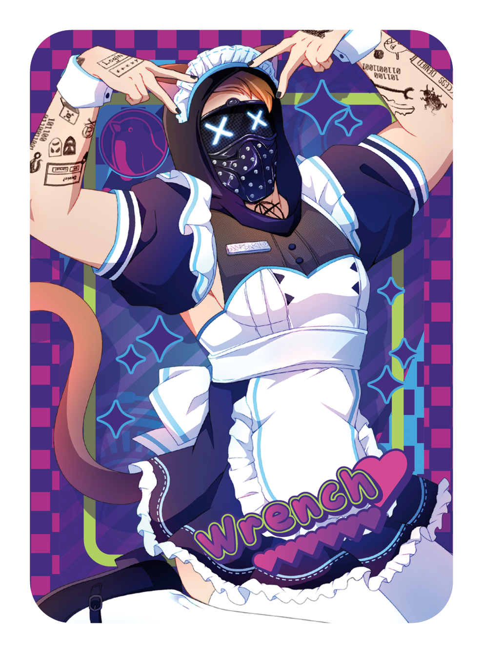 [PATREON EXCLUSIVE] WRENCH MAID TRADING CARD