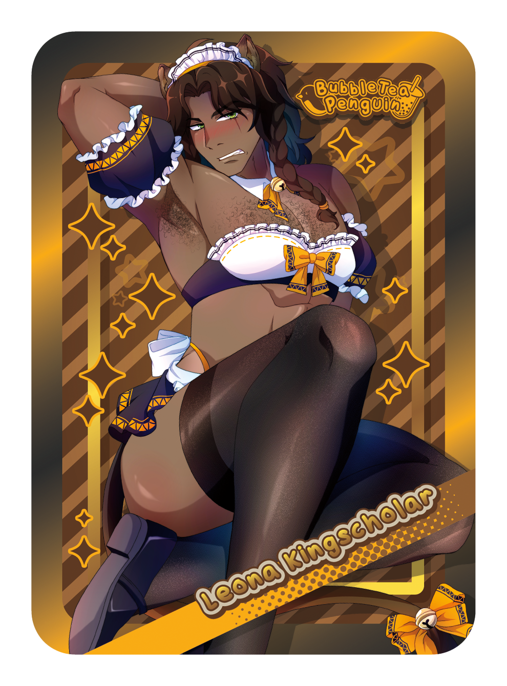 [PATREON EXCLUSIVE] LEONA KINGSCHOLAR MAID TRADING CARD