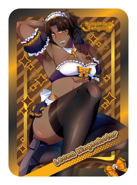 [PATREON EXCLUSIVE] LEONA KINGSCHOLAR MAID TRADING CARD