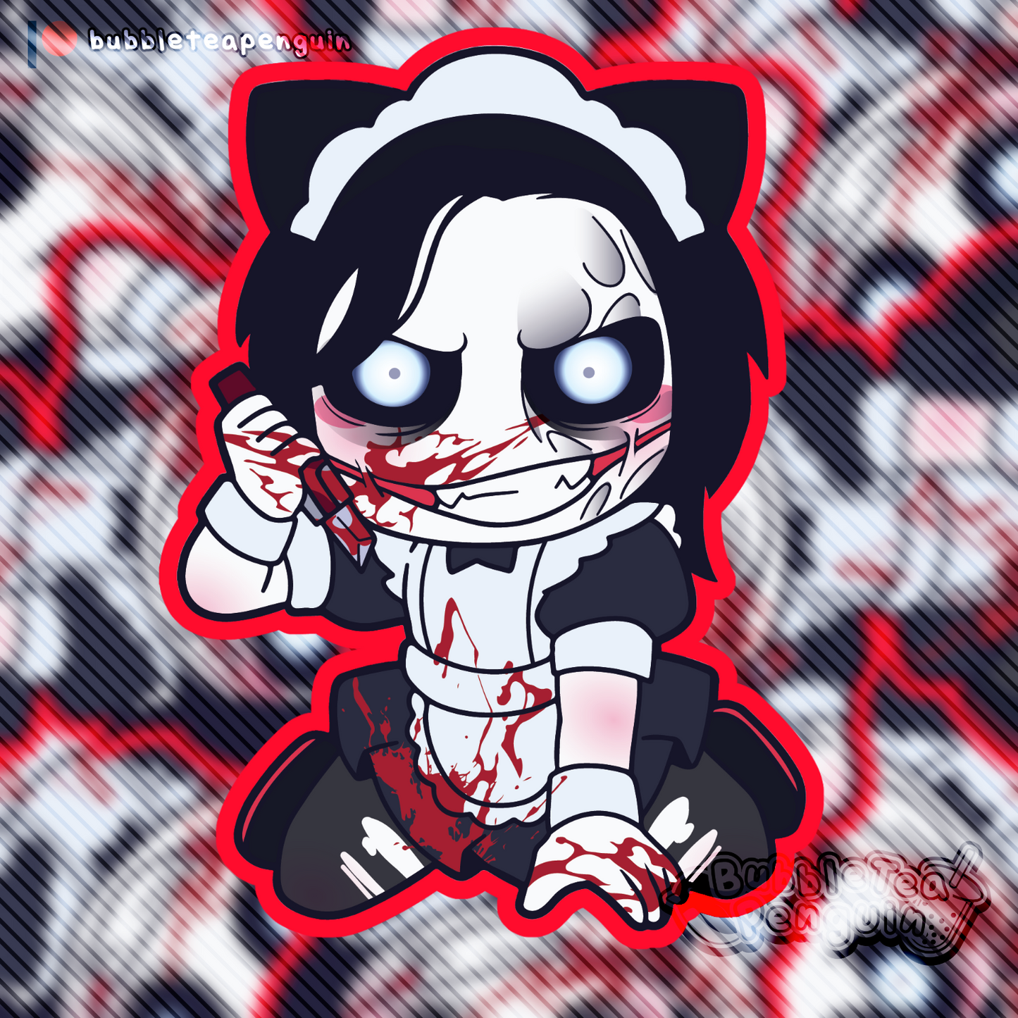 [PATREON EXCLUSIVE] JEFF THE KILLER MAID STICKER