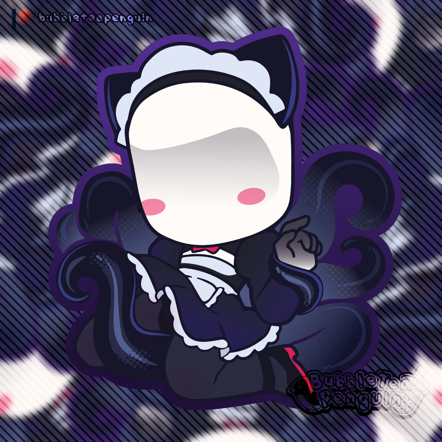 [PATREON EXCLUSIVE] SLENDER MAN V2 MAID CHIBI STICKER