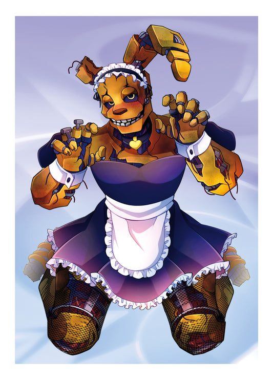 [PATREON EXCLUSIVE] SPRINGTRAP MAID 5 X 7 IN PRINT