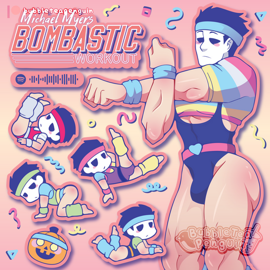 [PATREON EXCLUSIVE] BOMBASTIC MICHAEL MYERS 4 X 6 IN STICKER SHEETS