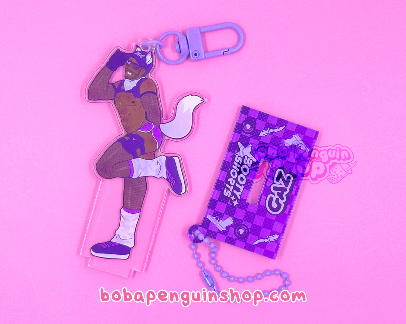 BOOTY SHORTS GAZ ACRYLIC CHARM + STANDEE