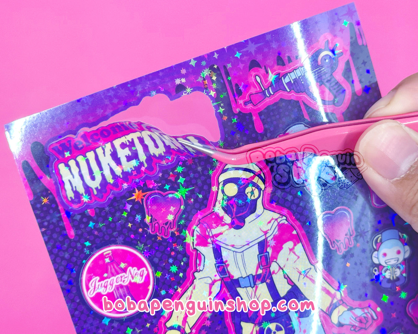 NUKETOWN ZOMBIE 4 X 6 IN STICKER SHEET