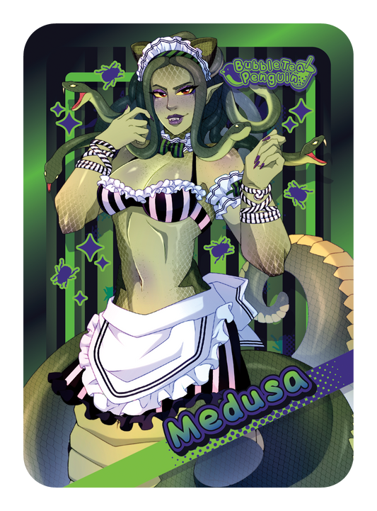 [PATREON EXCLUSIVE] MEDUSA MAID TRADING CARD