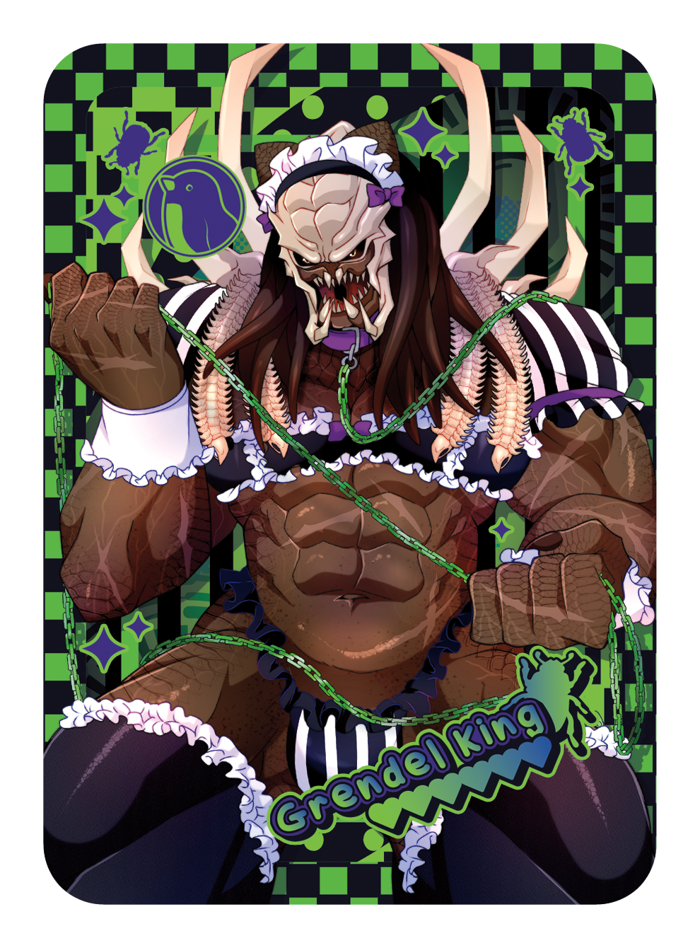 [PATREON EXCLUSIVE] GRENDEL KING MAID TRADING CARD