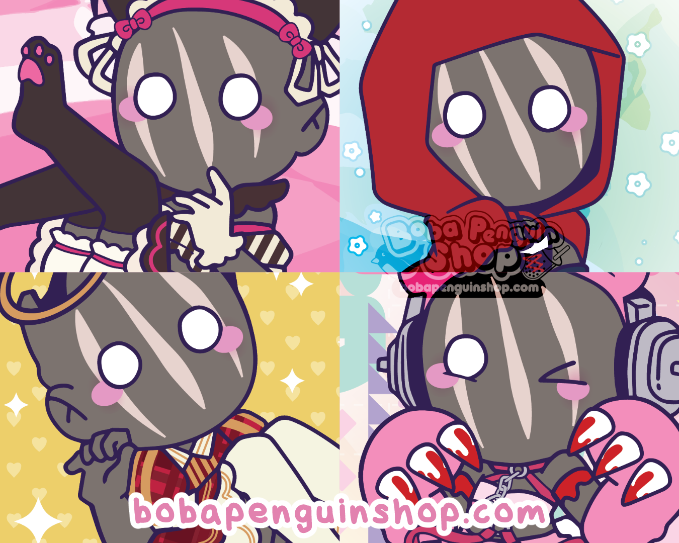[PATREON EXCLUSIVE] 2022 LEFTOVER 4PC STICKER SETS