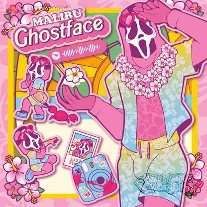 [PATREON EXCLUSIVE] MALIBU GHOSTFACE 4 X 6 IN STICKER SHEETS