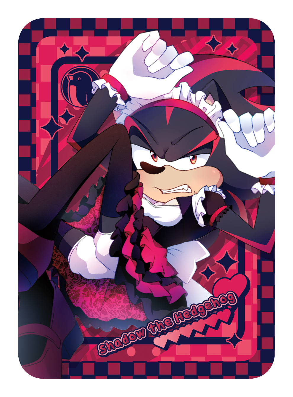 [PATREON EXCLUSIVE] SHADOW THE HEDGEHOG MAID TRADING CARD